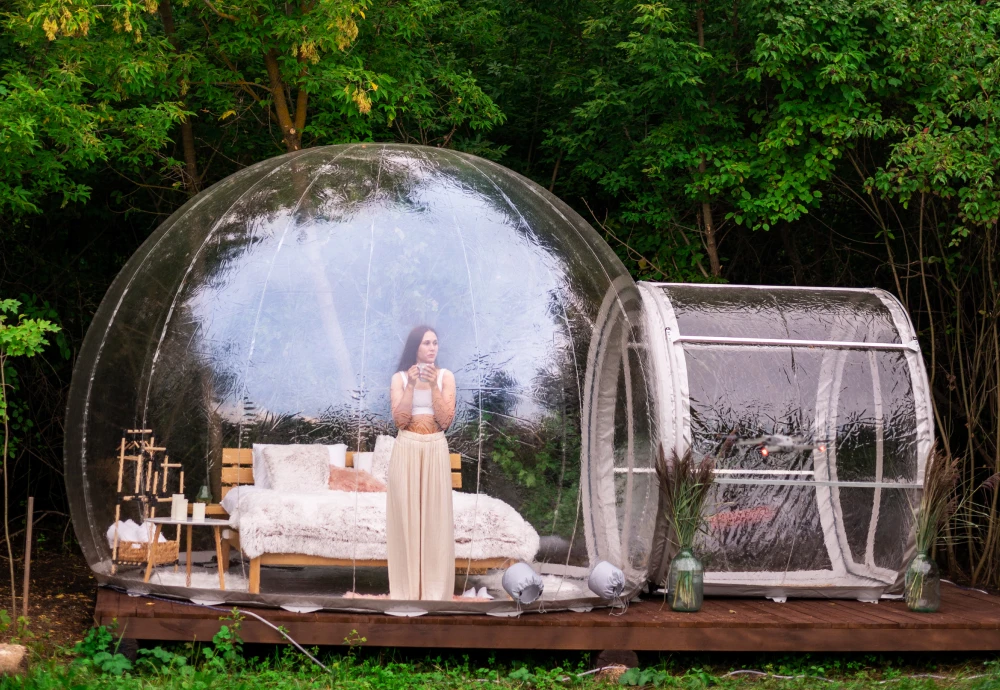 outdoor bubble tent